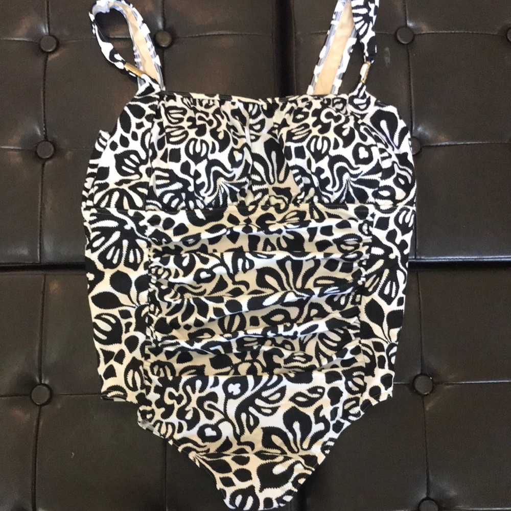 NWOT. Lands End Shirred One Piece